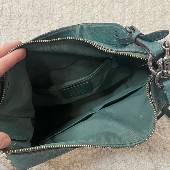 Coach Leather Green Convertible Crossbody Purse Bag - Picture 10 of 10